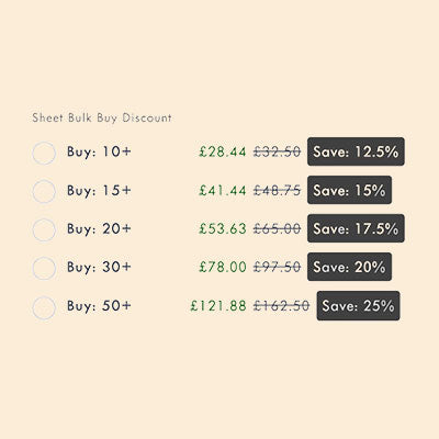 Bulk Buy Sticker Sheet Discounts